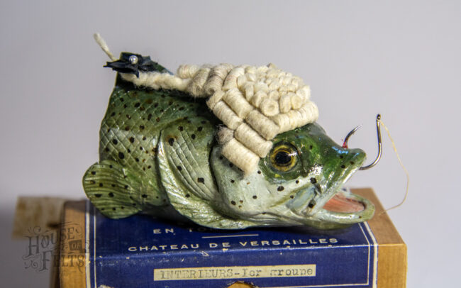 Mixed Media Fish Sculpture by Wildlife Artist Malachai Cribdon, based on the story of Who Killed Cock Robin