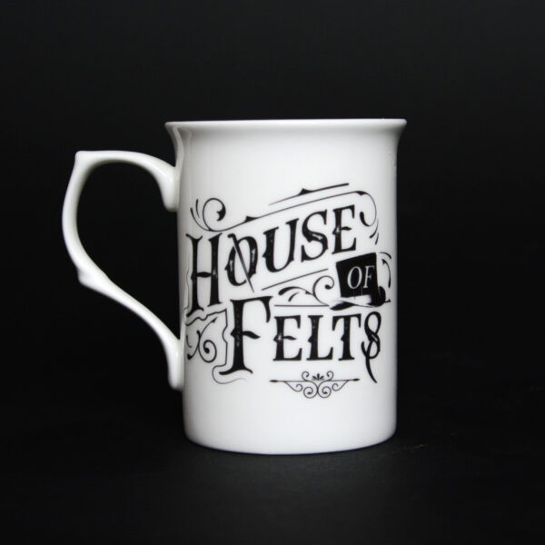 Image of the branded House of Felts china mug
